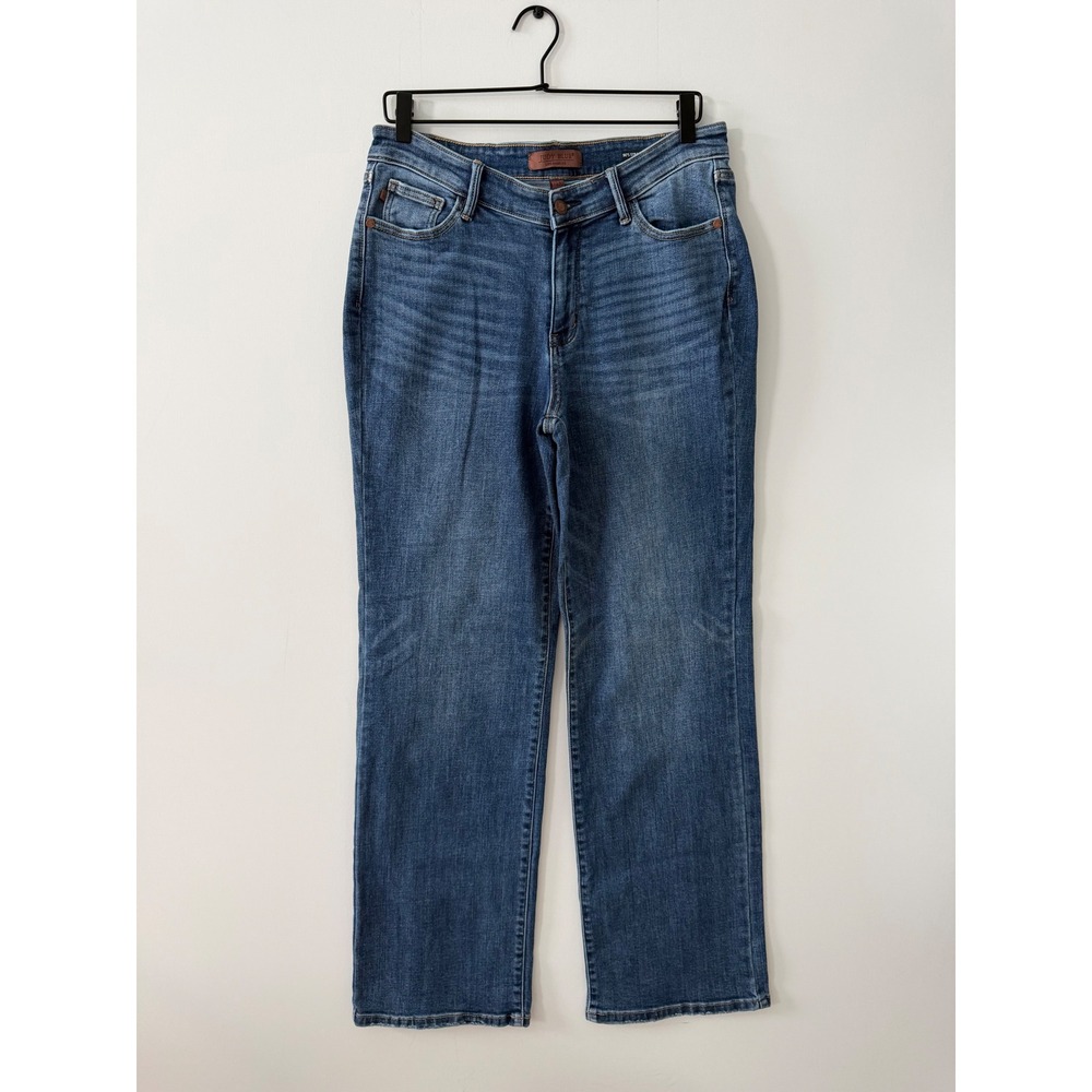 Judy Blue 90's Straight Fit Jeans Medium Dark Wash JB82623DK Size 11/30